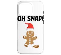 Gingerbread Man Oh Snap Cookie Christmas Stocking Stuffer Custodia per iPhone 16 Pro