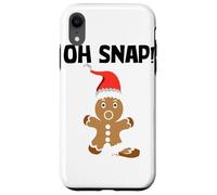 Gingerbread Man Oh Snap Cookie Christmas Stocking Stuffer Custodia per iPhone XR