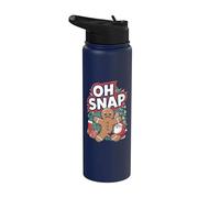 Gingerbread Man Oh Snap Stainless Steel Insulated Water Bottle