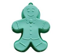 Gingerbread Man Silicone Mold - Non Stick Bakeware Tray, Pie Cake Cookie Jelly Soap Mold, Heavy Duty Kitchen Baking Tool | Handmade Dessert Preparation Tray for Candy Treats Homemade Cooking Fun