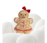 Gingerbread Man Stuffed Plush - Stuffed Gingerbread Man | Gingerbreads Mans Stuffeds Toy | Gingerbreads Mans Stuffeds Animal | Ginger Bread Men Stufed | Ginger Bread Huggable Toy | Soft Desktop Orname