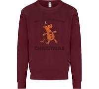 Gingerbread Man Unicorn Natale Uomo Sweatshirt Jumper