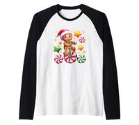 Gingerbread Peppermint Wonderland Delight Maglia con Maniche Raglan