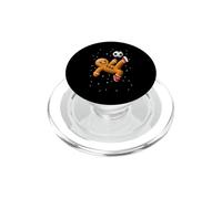 Gingerbread Plays Soccer Bicycle Kick Cookie Christmas Funny PopSockets PopGrip per MagSafe