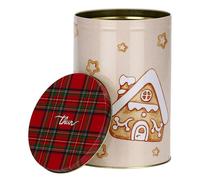GINGERBREAD - Set cucina 3 pezzi grembiule guantone presina Natale rosso Thun