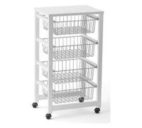 GINGERONE Carrello porta vivande Bianco
