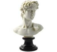 GINGERSHOPONLINE Busto Statua Design: David di Michelangelo (patinato) - Riproduzione busto, scultura in marmo e resina - circa 15 cm, 350 gr. - Prodotto Made in Italy - Idea Regalo Casa