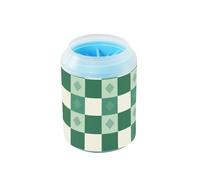 Gingham a scacchi crema di giada riutilizzabile per animali domestici con setole morbide in silicone per animali domestici forniture e accessori per cani e gatti di piccola taglia media