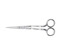 Gingher - Forbici da Ricamo e Applique a Doppia Curva, 15,2 cm, per Tagliare Fili Vicino al Tessuto, Tagli Netti e Lisci, Finitura in Nichel Cromato