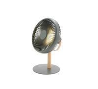 Gingko Design Beyond - Ventilatore da scrivania portatile, 2 in 1, ricaricabile, circolatore d'aria e lampada ambientale, colore: verde navy - Design elegante e moderno, USB-C, ideale per scrivania