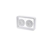 Gingko Mage - Altoparlante Bluetooth trasparente, suono leggero e incredibile, batteria ricaricabile di lunga durata, cavo USB-C incluso, funzione TWS, controllo touch (bianco)