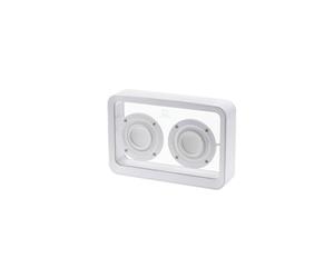 Gingko Mage - Altoparlante Bluetooth trasparente, suono leggero e incredibile, batteria ricaricabile di lunga durata, cavo USB-C incluso, funzione TWS, controllo touch (bianco)