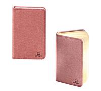 Gingko Smart Book Line Fabric, Mini libro in lino ottagonale, colore: Rosa