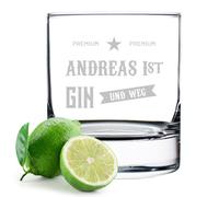 Ginglas Con Incisione Personalizzata - Regalo Per Gin Tonic Longdrink