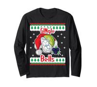 GINgle Bells Gin Tonic Glass Santa Brutto Maglione Natale Maglia a Manica