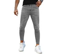 GINGTTO Jeans Uomo Pantaloni Skinny Elastico Stretch Denim Pants | Gamba Super Elastica E Affusolata, Adatta Per Il Tempo Libero, Il Lavoro, Gli Appuntamenti
