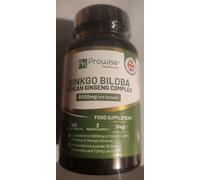 Ginkgo Biloba 2000mg E Ginseng Coreano 6000mg 180 Vegani Pillole Fatto IN UK