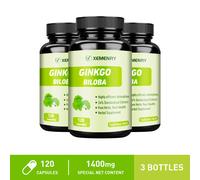 Ginkgo Biloba biologico 1400 mg - Funzione cerebrale, memoria e