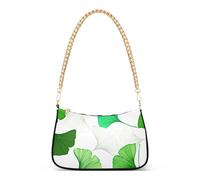 Ginkgo Biloba Foglie Verdi Bianco Signora Una Borsa a Tracolla per Donna Hobo Borse Tracolla Catena Cerniera Borsa Satchel Purse