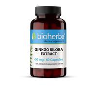Ginkgo Biloba per la memoria e la circolazione sanguigna, Bioherba, 60 mg, 60...