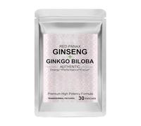 Ginkgo, cerotti per il corpo, con panax ginseng rosso + ginkgo biloba, 30 pezzi, patch Energy & Fócus, cerotti neuro per chiarezza mentale, lenitivi e nutrienti, per lavoro, post-allenamento, recupero
