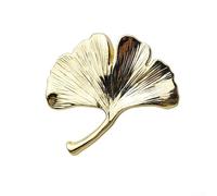 Ginkgo Leaf - Maniglia per porta dell'armadio in lega di zinco con placcatura multistrato, adatta per mobili nella camera dei bambini e resistenza di lunga durata (oro)
