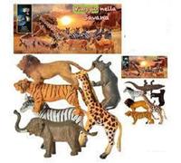 GINMAR S.R.L. UNIPERSONALE - ANIMALI Zoo Savana Busta 50946 Animali, Multicolore