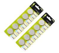 GinMimi Batterie a bottone al litio CR2450 CR2450 da 3 V, confezione da 5 pezzi/10 pezzi a prova di perdite, design affidabilità, soluzione di alimentazione al litio a bottone