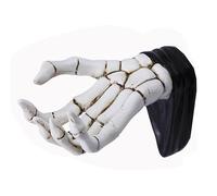 GinMimi Pratico scheletro a mano decorazione da parete gancio multiuso accessorio per la casa per chiavi e gioielli organizzazione teschio cultura appassionato