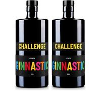 Ginnastic, Gin Challenge Lemon, 700 ml, Aroma Agrumato con Limoni Freschi di Martorano, Bisignano e Rocca Imperiale, Ideale per Gin Lemon e Fizz, Idea Regalo, 41.50% Vol. (Confezione da 2)