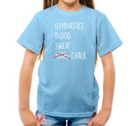 Ginnastica Blood Sweat Gesso - T-Shirt - Lacrime Gymast Pavimento Gym