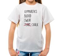 Ginnastica Blood Sweat Gesso - T-Shirt - Lacrime Gymast Pavimento Gym