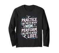 Ginnastica Citazione Motivazionale Allenamento ginnasta Maglia a Manica