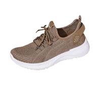 Ginnastica Morbide Sneakers Ortopediche Estive Donna Fitness Memory Foam, Elasticizzate e Leggere, per Yoga e Pilates, Taglie Forti, Verde e Grigio