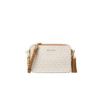 Michael Kors Jet Set Borsa a tracolla avorio, canvas, donna