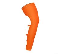 Ginocchiera a compressione sportiva professionale, maniche per gambe traspiranti, striscia antiscivolo, prestazioni migliorate (L arancione)