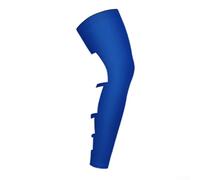 Ginocchiera a compressione sportiva professionale, maniche traspiranti per gambe, striscia antiscivolo, prestazioni migliorate (L blu)
