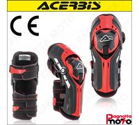 GINOCCHIERA ACER ORILLA KNEE GUARDS OMOLOGATO NERO ROSSO