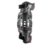 Ginocchiera Alpinestars Bionic-10 Sinistra Nero-Rosso XL/XXL Nero