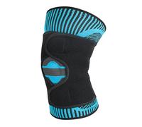 Ginocchiera antiscivolo in silicone con cinturino bidirezionale a forma di V per uomo donna manica a compressione supporto regolabile design traspirante gel rotula 1 pz