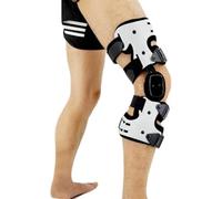 Ginocchiera Con Cerniera, Tutore For Ginocchio Oa Unloader, Immobilizzatore For Ginocchio Regolabile Con Ortesi Stabilizzatrice Laterale For Gamba, For Dolore Da Artrite, Osteoartrite(Left)