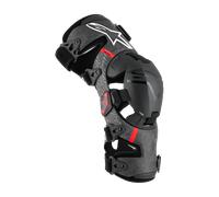 Alpinestars Supertech RK-10 Plasma Ginocchiere, nero-rosso, taglia S per maschi