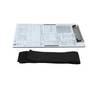 Ginocchiera da pilota in alluminio per IFR VFR Aviation Notepad con clip in metallo e cinturino elastico, 24,9 x 16,5 cm, supporto dati di volo per piloti (VFR+A)