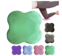 Ginocchiera da yoga a forma di fiore extra spessa adatta per ginocchia, gomiti, glutei, polsi e mani in schiuma per pilates, ginocchiere, yoga, tappetino spesso adatto per interni (verde 1 pezzo)