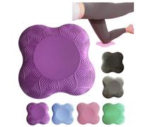 Ginocchiera da yoga a forma di fiore extra spessa adatta per ginocchia, gomiti, glutei, polsi e mani in schiuma per pilates, ginocchiere, yoga, tappetino spesso adatto per interni (viola 1 pezzo)