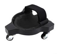 Ginocchiera girevole a 360° con imbottitura in schiuma per installazione di pavimenti, piastrelle, giardinaggio e costruzioni, ginocchiera mobile con base a 3 ruote e supporto ergonomico (nero)