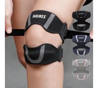 Ginocchiera leggera regolabile di base, traspirante e assorbente del sudore, supporto per ginocchio antiscivolo per uomini e donne, stabilizzatore della rotula, protezioni per lo stinco per escursioni