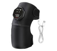 Ginocchiera massaggiante elettrica, 52 x 29 cm, supporto con regolabile, ginocchiera riscaldata, con 5 modalità di vibrazione, per donne, anziani, mamma, papà, nonna, nonna, inverno, freddo