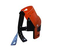 Ginocchiera Nierhaus Wohltat - 20 CMS Arancio, Guida TPE Antiabrasione | Giunto mobile e cuscino in gomma cellulare morbida - guscio rigido in polipropilene, resistente alla perforazione