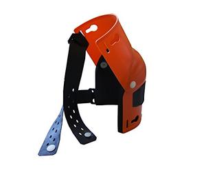 Ginocchiera Nierhaus Wohltat - 20 CMS Arancio, Guida TPE Antiabrasione | Giunto mobile e cuscino in gomma cellulare morbida - guscio rigido in polipropilene, resistente alla perforazione